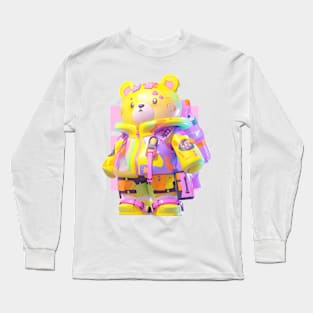 AKBLM - LITTLE KUMA FROM 大阪 IS LOST IN AKIHABARA 秋葉原 | KAWAIICORE ANIME MASCOT Long Sleeve T-Shirt